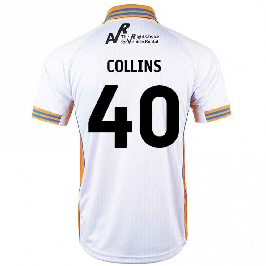 Homme Football Maillot Jude Collins #40 Blanc Tenues Extérieur 2024/25