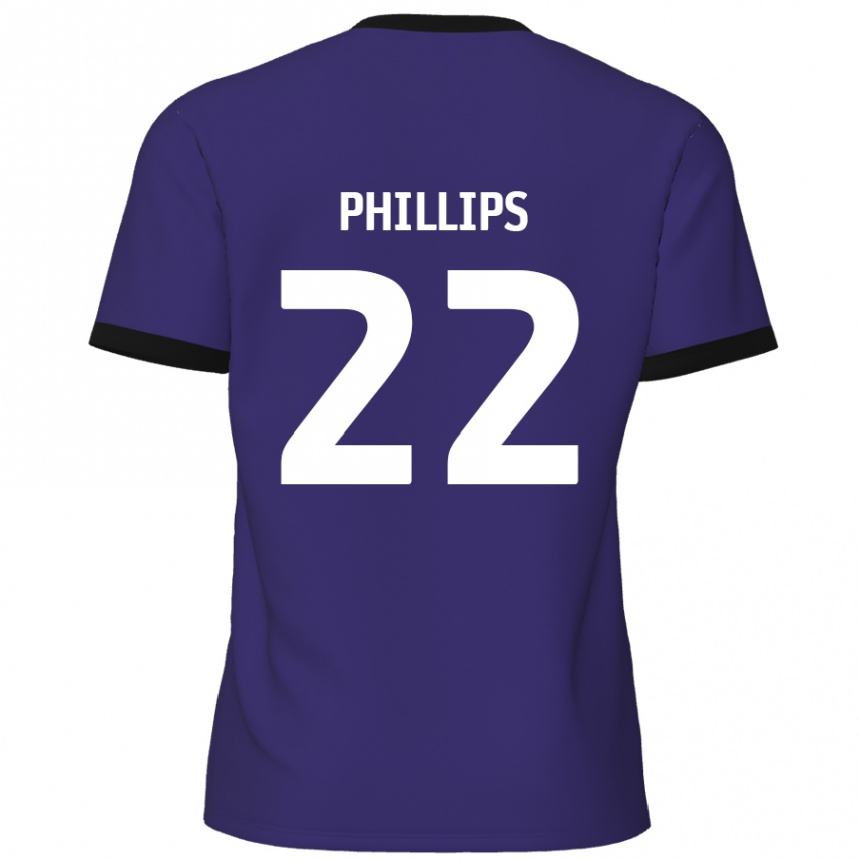 Homme Football Maillot Daniel Phillips #22 Violet Tenues Extérieur 2024/25