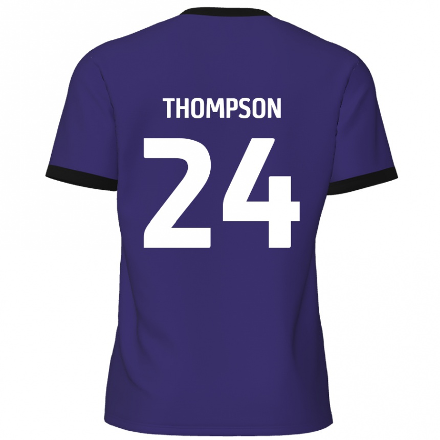 Homme Football Maillot Ben Thompson #24 Violet Tenues Extérieur 2024/25