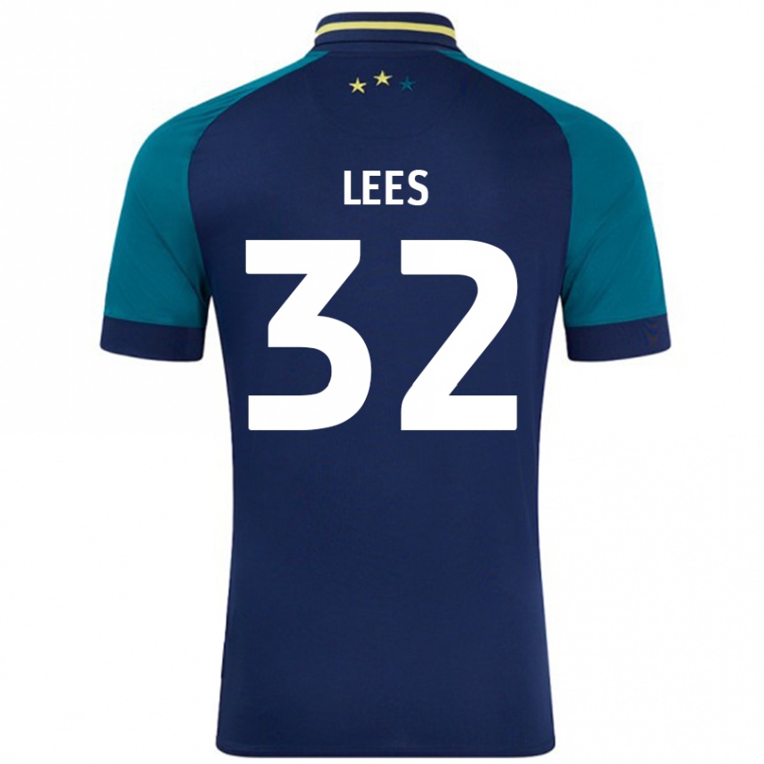 Homme Football Maillot Tom Lees #32 Marine Vert Foncé Tenues Extérieur 2024/25