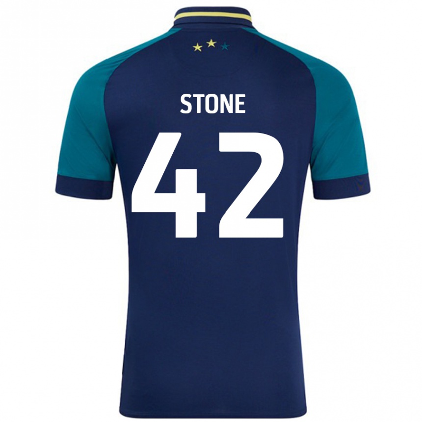 Homme Football Maillot Michael Stone #42 Marine Vert Foncé Tenues Extérieur 2024/25