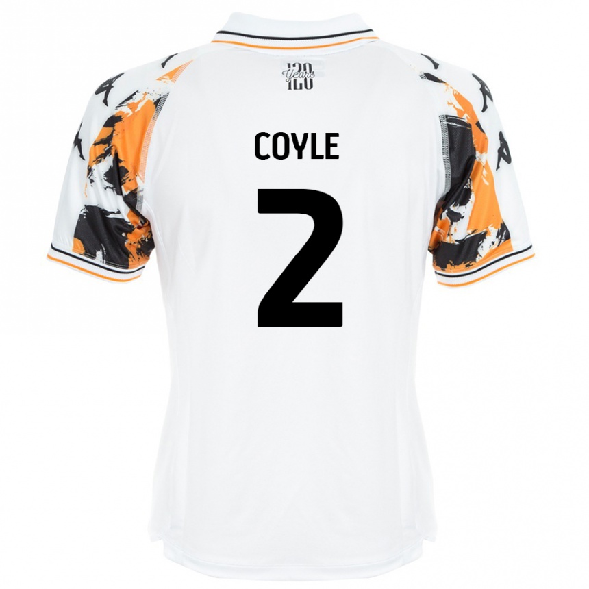 Homme Football Maillot Lewie Coyle #2 Blanc Tenues Extérieur 2024/25