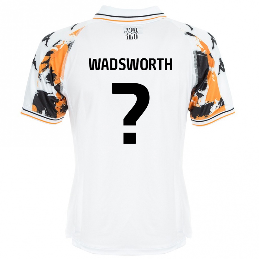 Homme Football Maillot Noah Wadsworth #0 Blanc Tenues Extérieur 2024/25