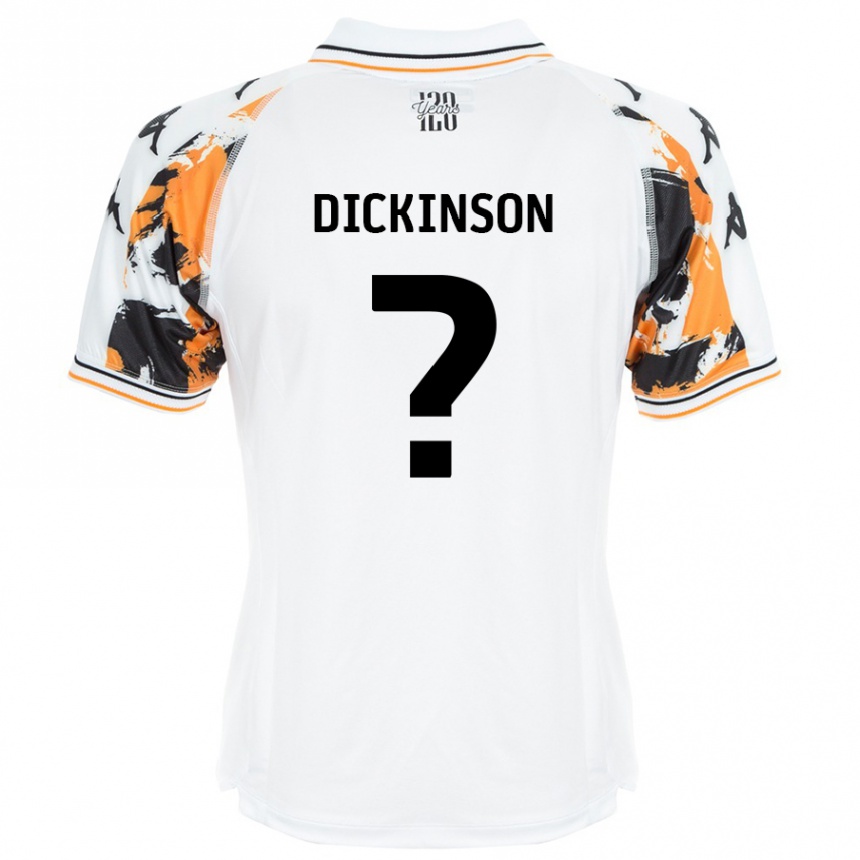 Homme Football Maillot George Dickinson #0 Blanc Tenues Extérieur 2024/25