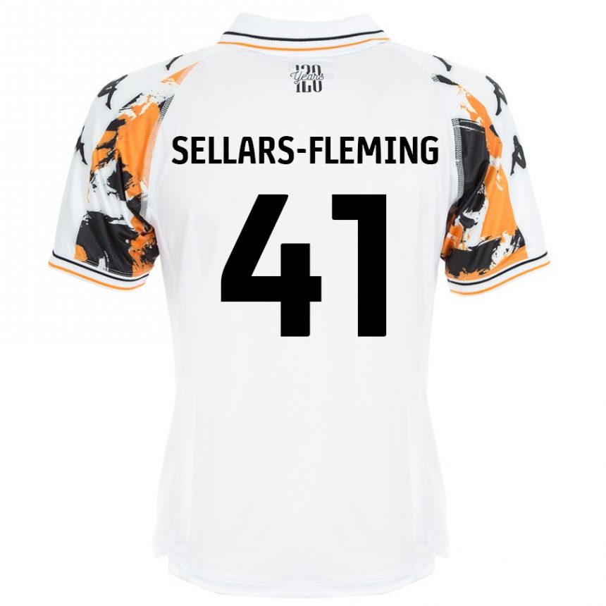 Homme Football Maillot Tyrell Sellars-Fleming #41 Blanc Tenues Extérieur 2024/25