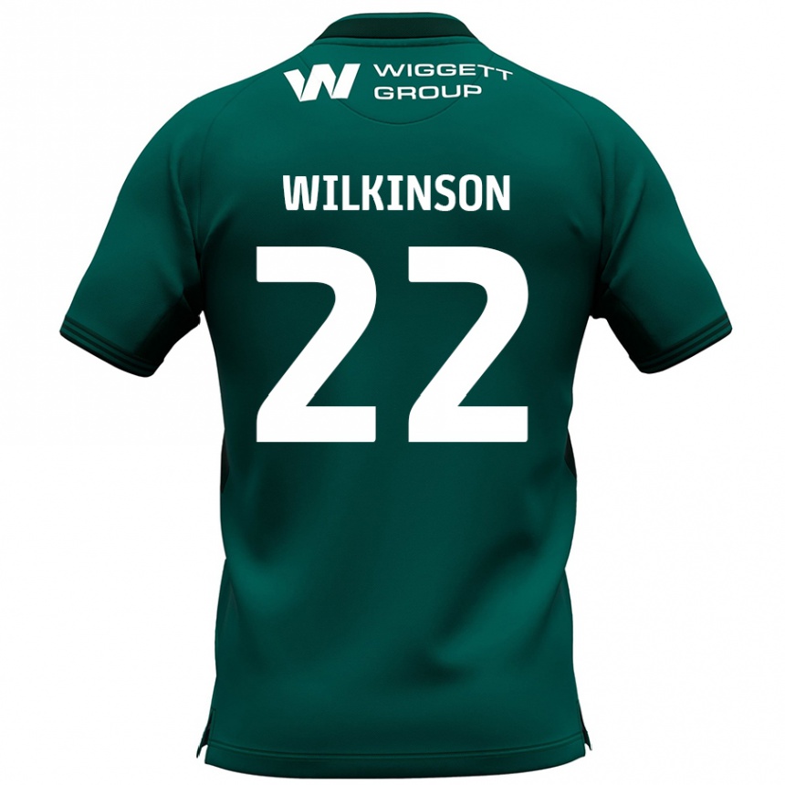 Homme Football Maillot Chloe Wilkinson #22 Vert Tenues Extérieur 2024/25