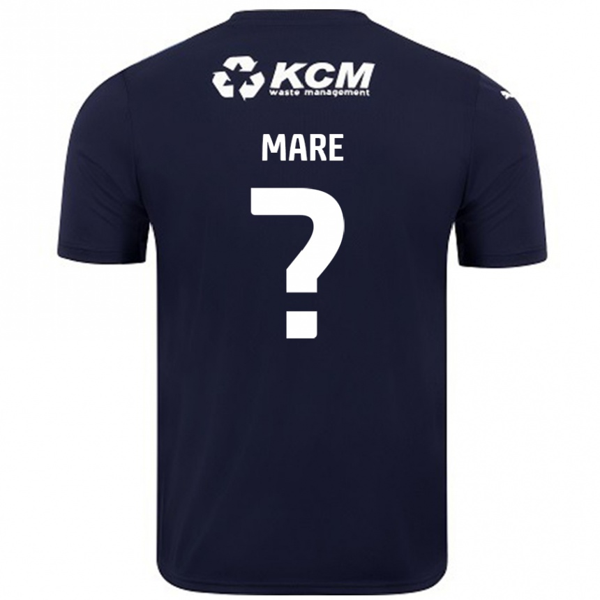 Homme Football Maillot Ed Mare #0 Bleu Marine Tenues Extérieur 2024/25