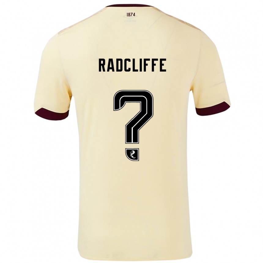 Homme Football Maillot Josh Radcliffe #0 Crème Bordeaux Tenues Extérieur 2024/25