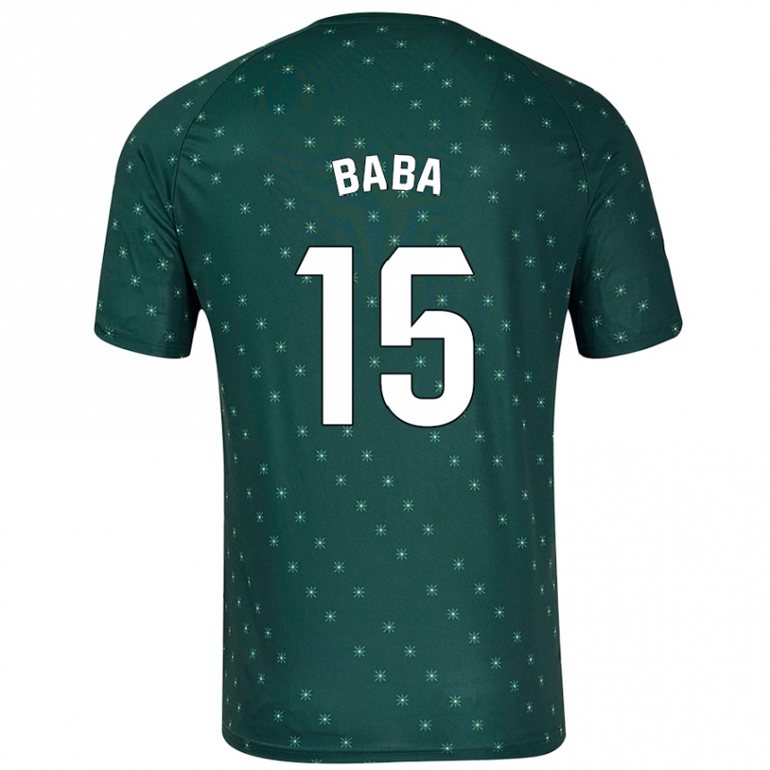 Homme Football Maillot Iddrisu Baba #15 Vert Foncé Tenues Extérieur 2024/25