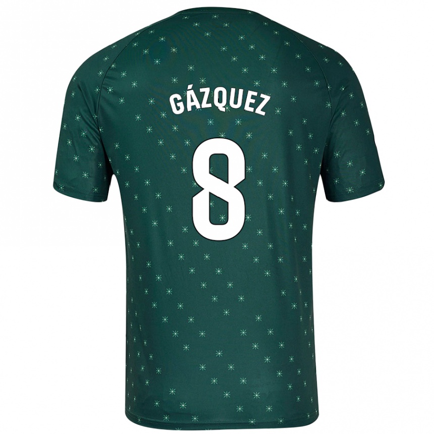 Homme Football Maillot Joan Gázquez #8 Vert Foncé Tenues Extérieur 2024/25