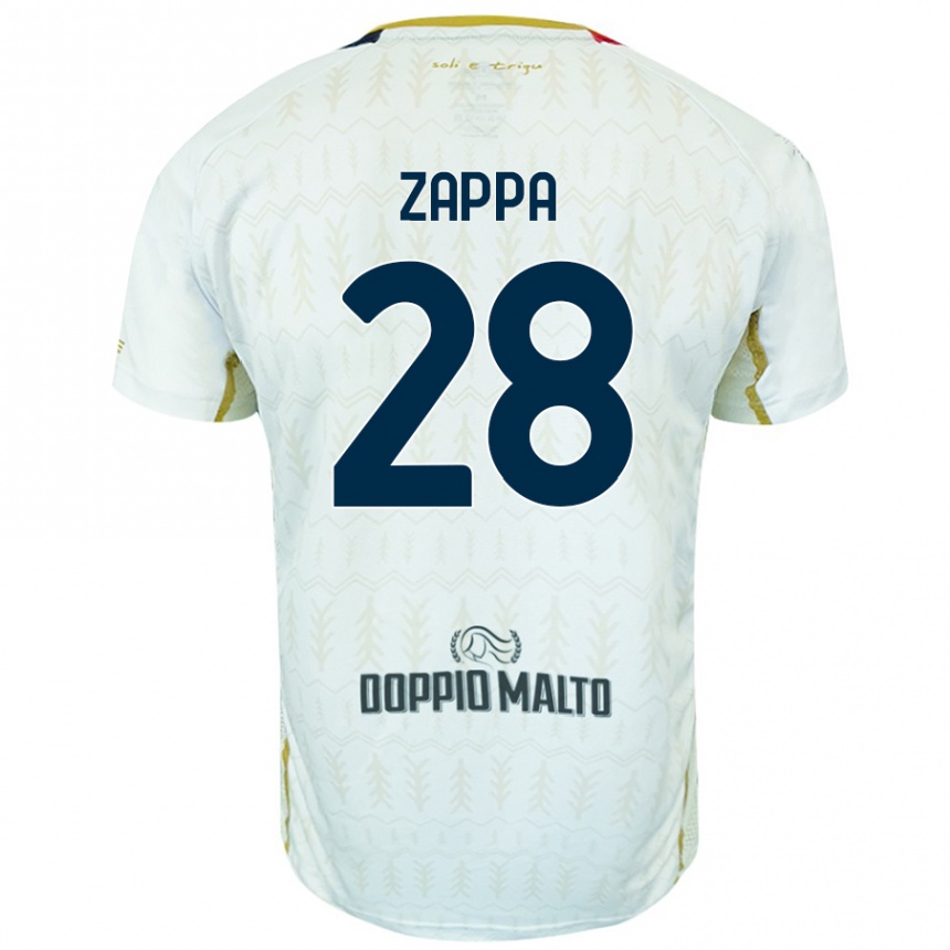 Homme Football Maillot Gabriele Zappa #28 Blanc Tenues Extérieur 2024/25