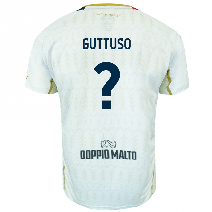 Homme Football Maillot Iacopo Guttuso #0 Blanc Tenues Extérieur 2024/25