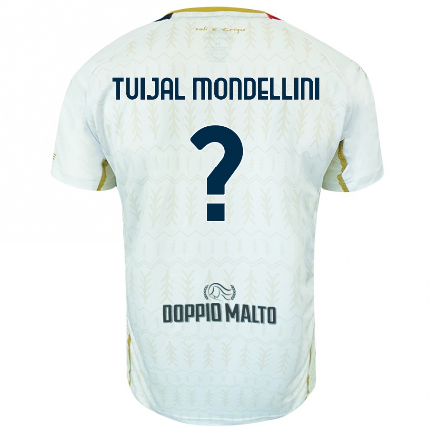 Homme Football Maillot Luca Tuijal Mondellini #0 Blanc Tenues Extérieur 2024/25