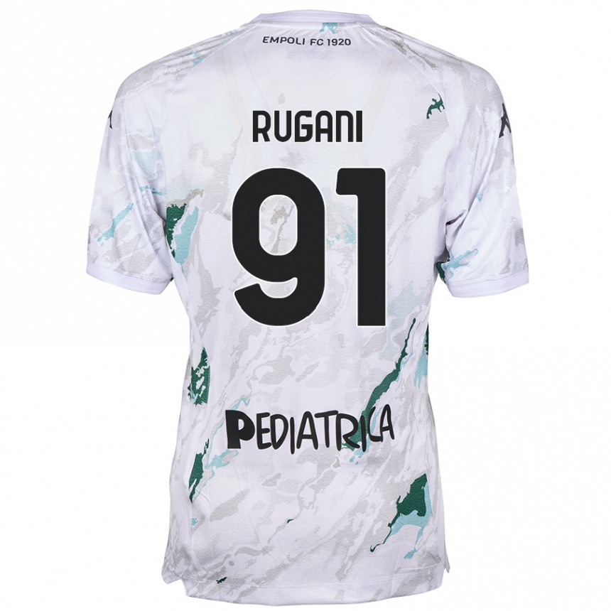 Homme Football Maillot Tommaso Rugani #91 Gris Tenues Extérieur 2024/25