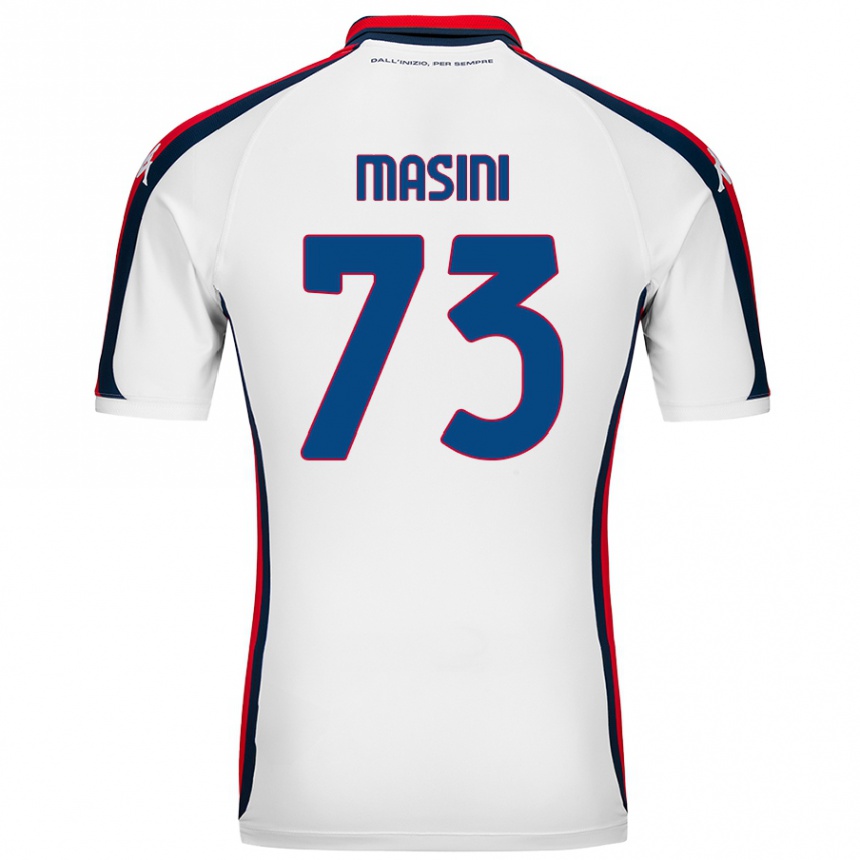 Homme Football Maillot Patrizio Masini #73 Blanc Tenues Extérieur 2024/25