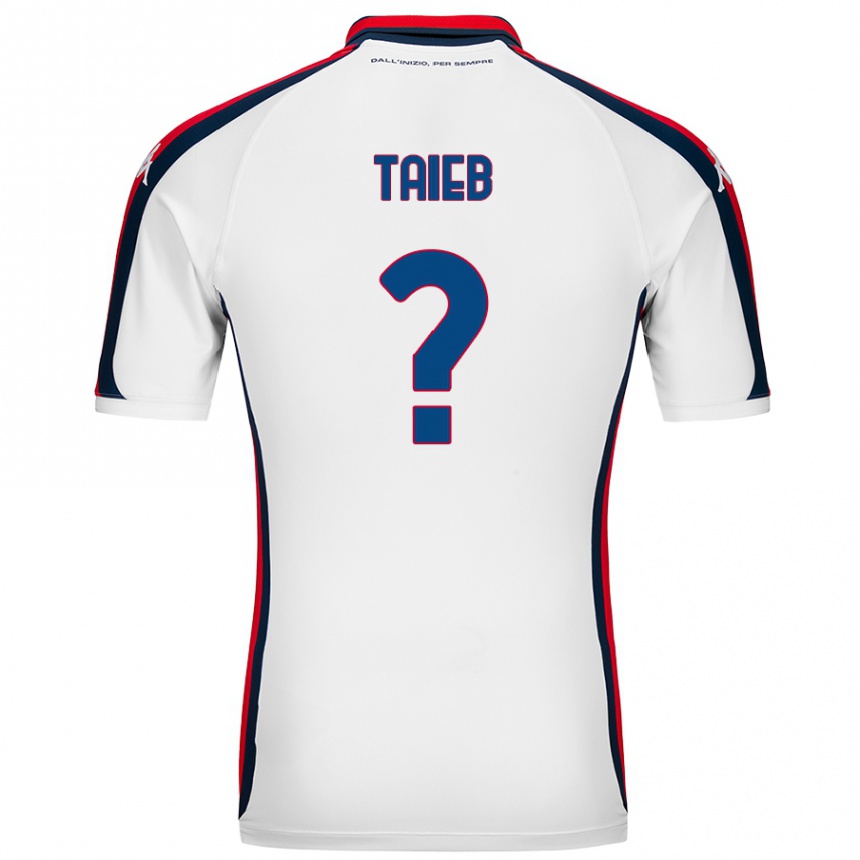 Homme Football Maillot Chad Taieb #0 Blanc Tenues Extérieur 2024/25