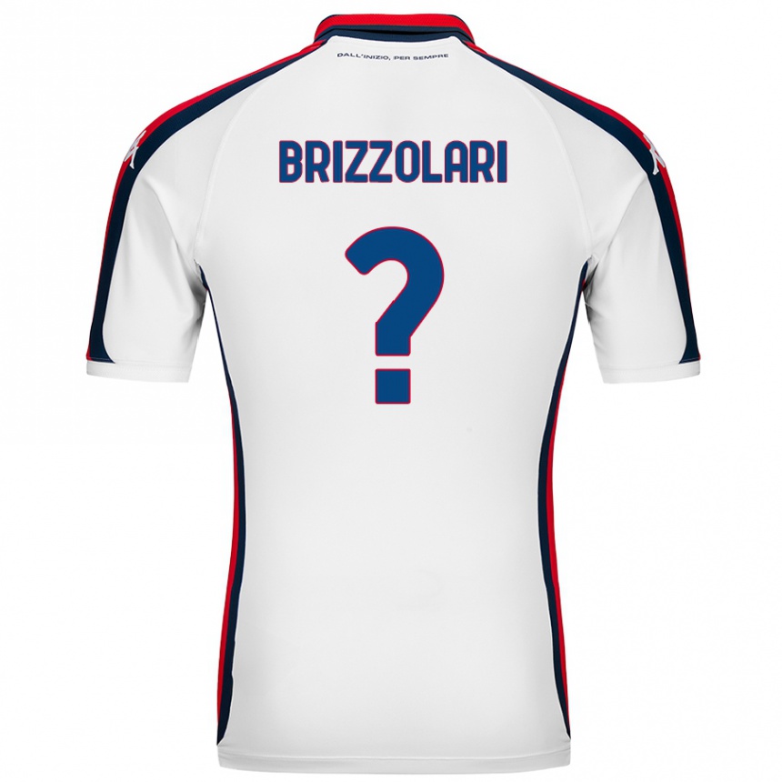 Homme Football Maillot Mattia Brizzolari #0 Blanc Tenues Extérieur 2024/25