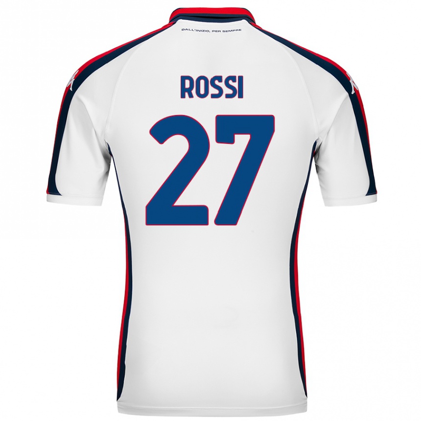 Homme Football Maillot Lucrezia Rossi #27 Blanc Tenues Extérieur 2024/25