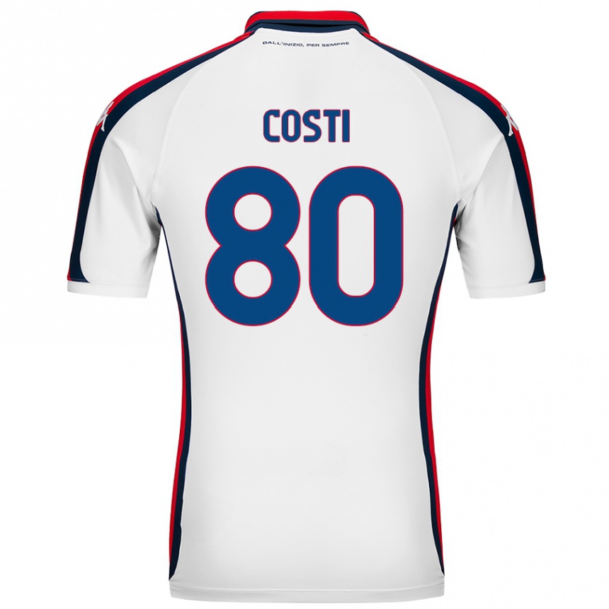 Homme Football Maillot Fabiana Costi #80 Blanc Tenues Extérieur 2024/25