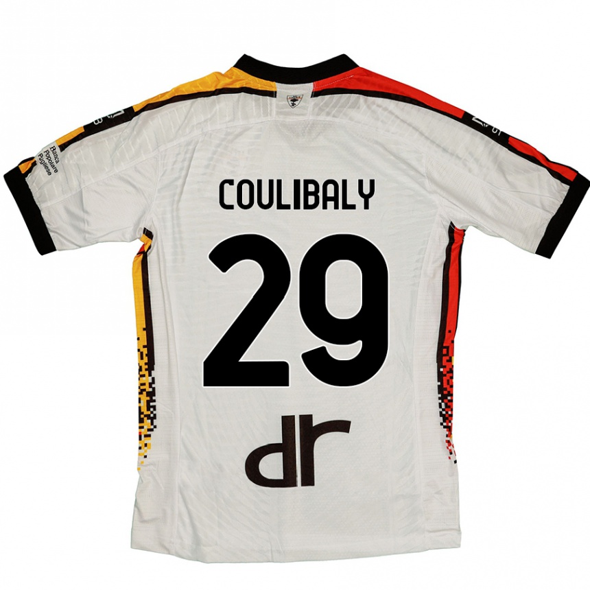 Homme Football Maillot Lassana Coulibaly #29 Blanc Noir Tenues Extérieur 2024/25