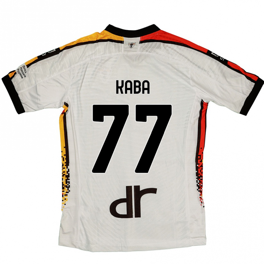 Homme Football Maillot Mohamed Kaba #77 Blanc Noir Tenues Extérieur 2024/25