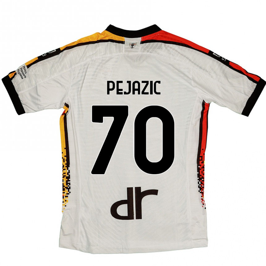 Homme Football Maillot Mario Pejazic #70 Blanc Noir Tenues Extérieur 2024/25