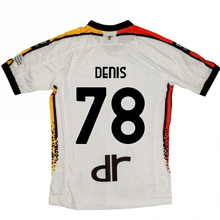 Homme Football Maillot Max Denis #78 Blanc Noir Tenues Extérieur 2024/25