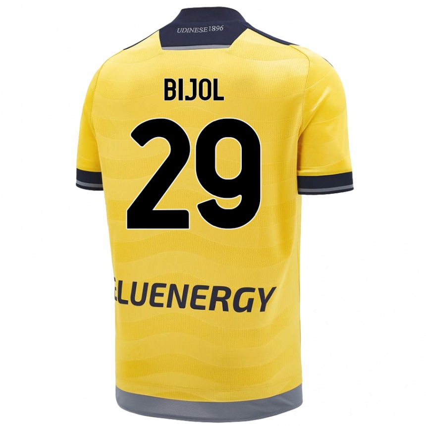 Homme Football Maillot Jaka Bijol #29 Doré Tenues Extérieur 2024/25