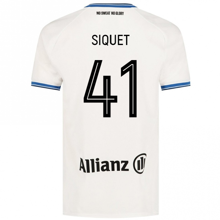 Homme Football Maillot Hugo Siquet #41 Blanc Tenues Extérieur 2024/25