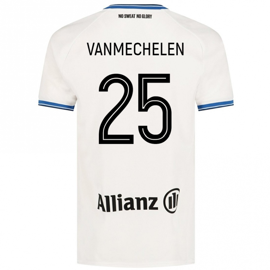 Homme Football Maillot Davinia Vanmechelen #25 Blanc Tenues Extérieur 2024/25