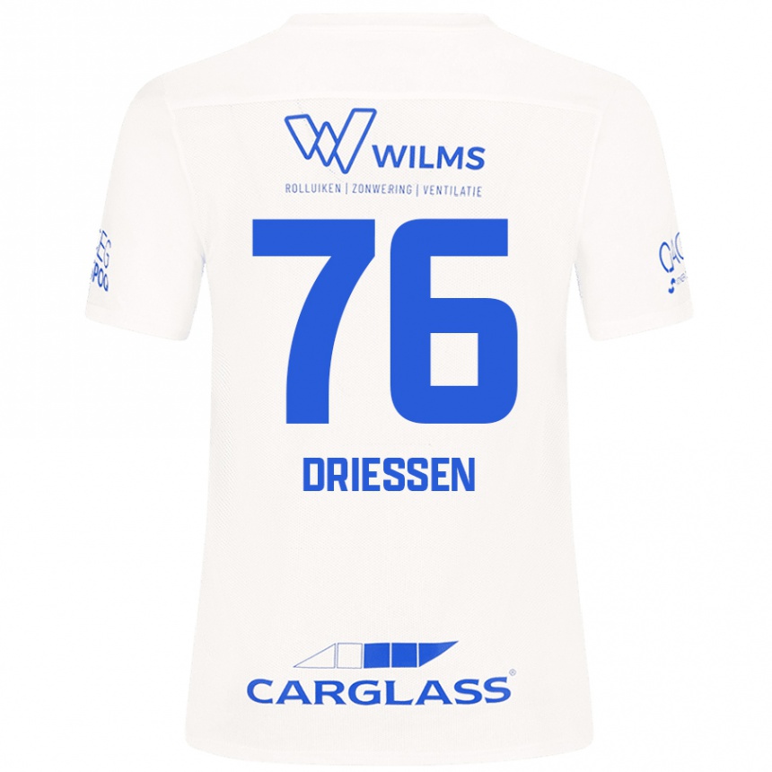 Homme Football Maillot Jelle Driessen #76 Blanc Tenues Extérieur 2024/25