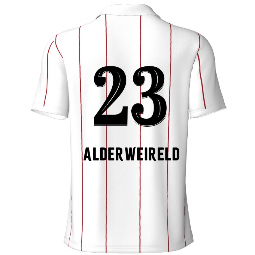 Homme Football Maillot Toby Alderweireld #23 Blanc Noir Tenues Extérieur 2024/25