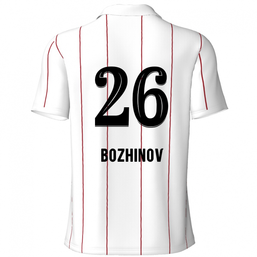 Homme Football Maillot Rosen Bozhinov #26 Blanc Noir Tenues Extérieur 2024/25