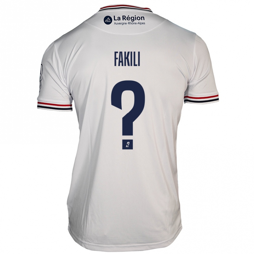 Homme Football Maillot Ilhan Fakili #0 Blanc Tenues Extérieur 2024/25