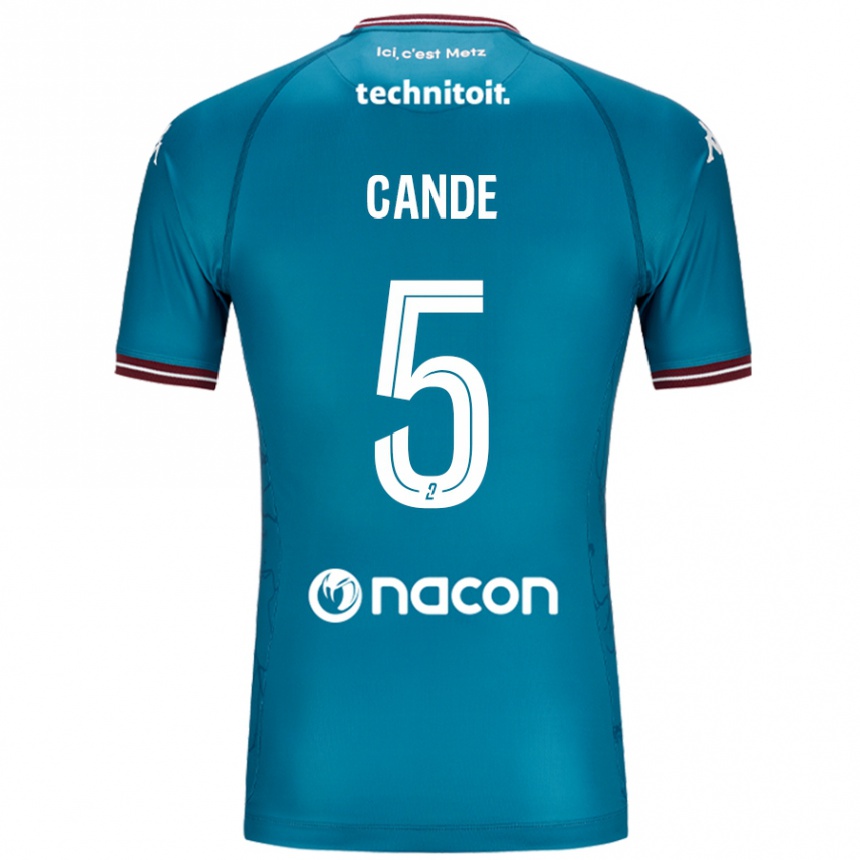 Homme Football Maillot Fali Candé #5 Bleu Pétrole Tenues Extérieur 2024/25