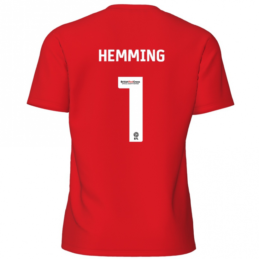 Femme Football Maillot Zach Hemming #1 Rouge Tenues Domicile 2024/25