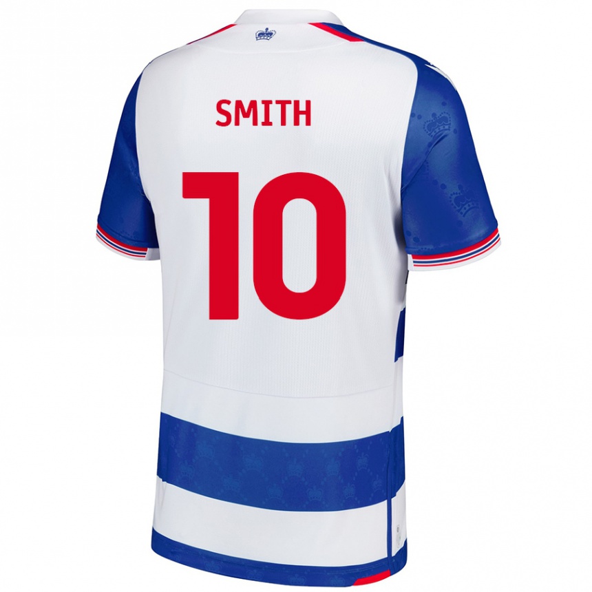 Femme Football Maillot Sam Smith #10 Bleu Blanc Tenues Domicile 2024/25