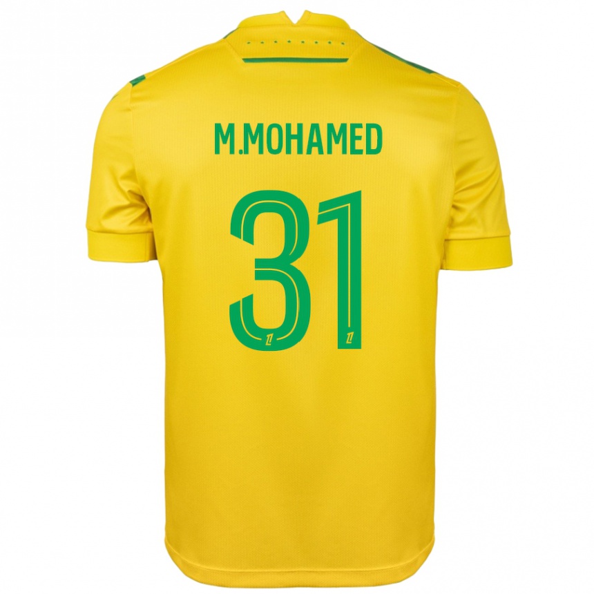 Femme Football Maillot Mostafa Mohamed #31 Jaune Vert Tenues Domicile 2024/25