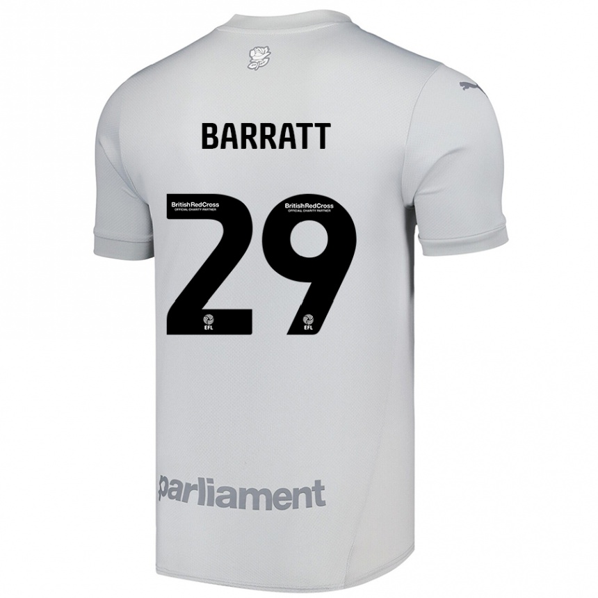 Femme Football Maillot Connor Barratt #29 Gris Argenté Tenues Extérieur 2024/25