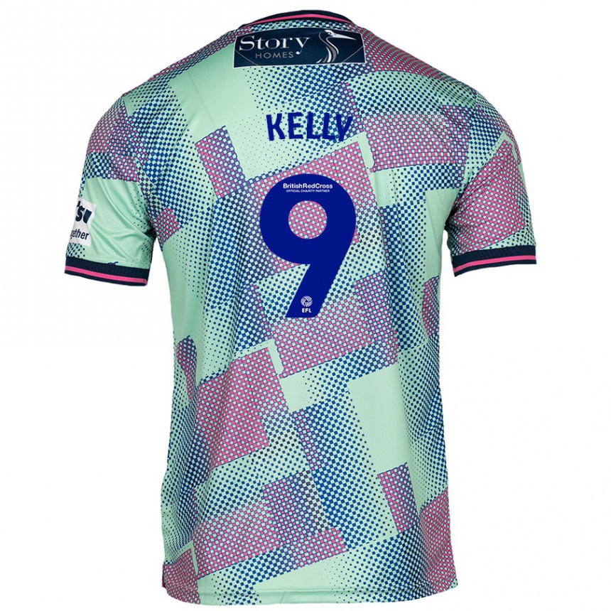 Femme Football Maillot Georgie Kelly #9 Vert Tenues Extérieur 2024/25