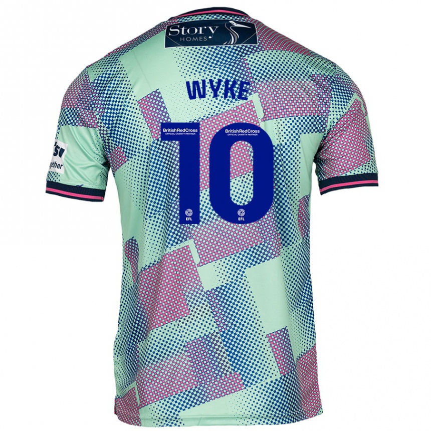 Femme Football Maillot Charlie Wyke #10 Vert Tenues Extérieur 2024/25