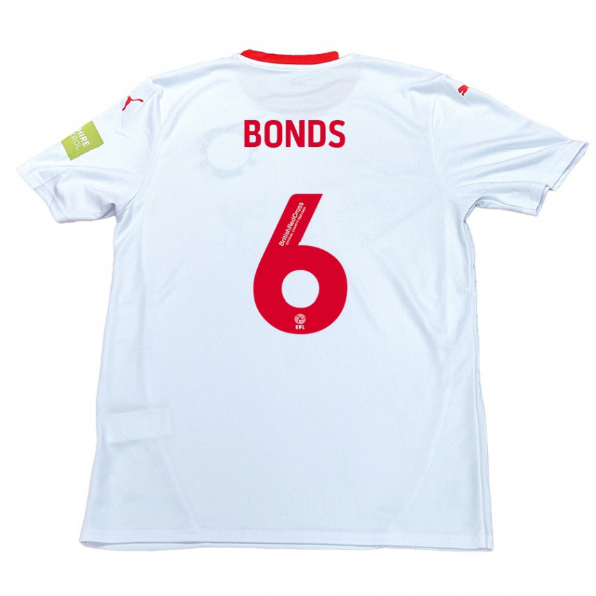 Femme Football Maillot Elliot Bonds #6 Blanc Tenues Extérieur 2024/25