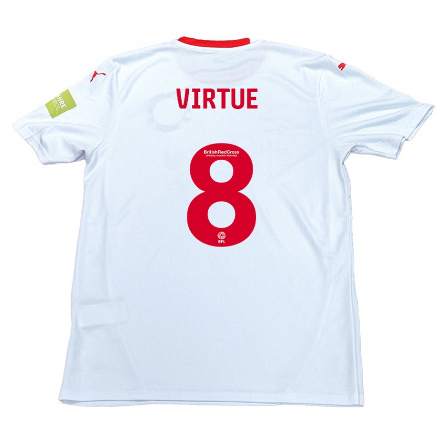 Femme Football Maillot Matty Virtue #8 Blanc Tenues Extérieur 2024/25