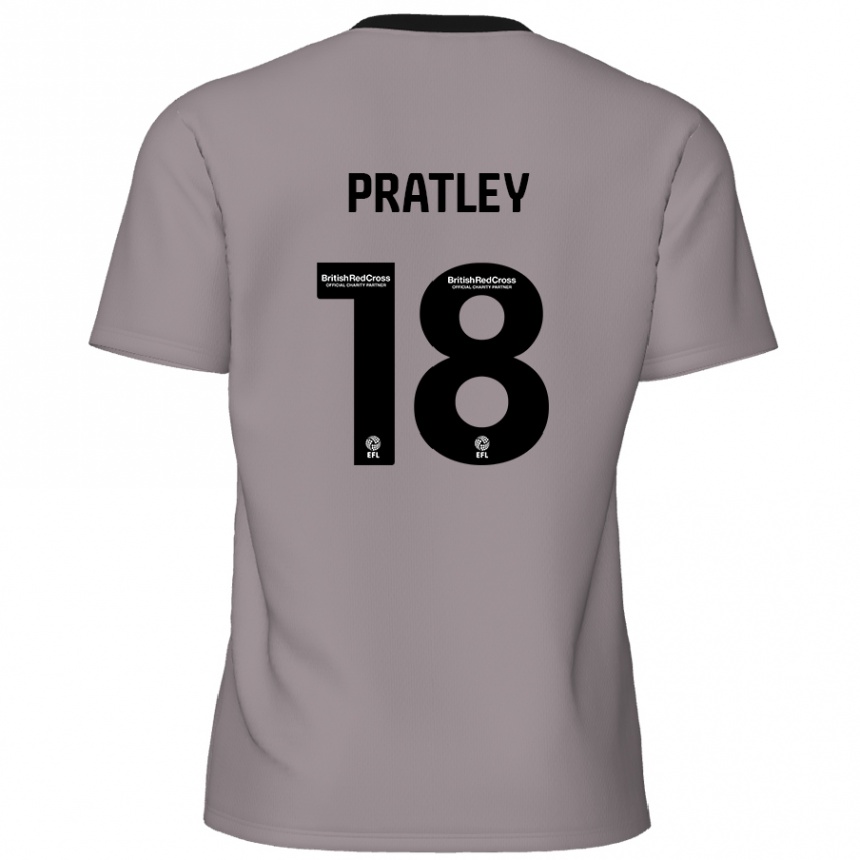 Femme Football Maillot Darren Pratley #18 Gris Tenues Extérieur 2024/25