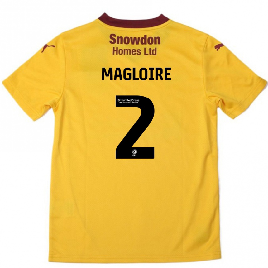 Femme Football Maillot Tyler Magloire #2 Orange Bordeaux Tenues Extérieur 2024/25