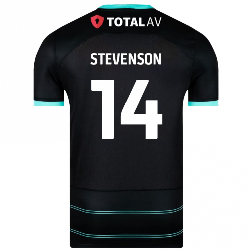 Femme Football Maillot Ben Stevenson #14 Noir Tenues Extérieur 2024/25