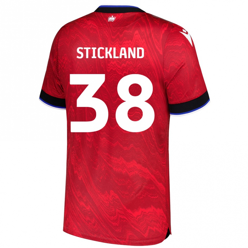 Femme Football Maillot Michael Stickland #38 Rouge Noir Tenues Extérieur 2024/25