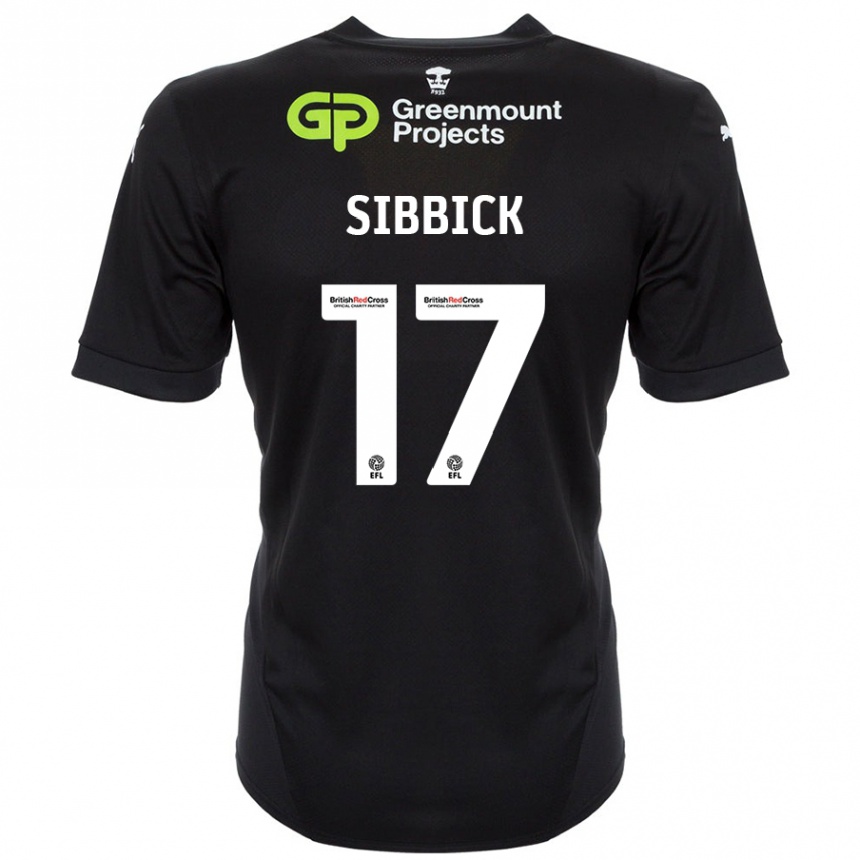 Femme Football Maillot Toby Sibbick #17 Noir Tenues Extérieur 2024/25