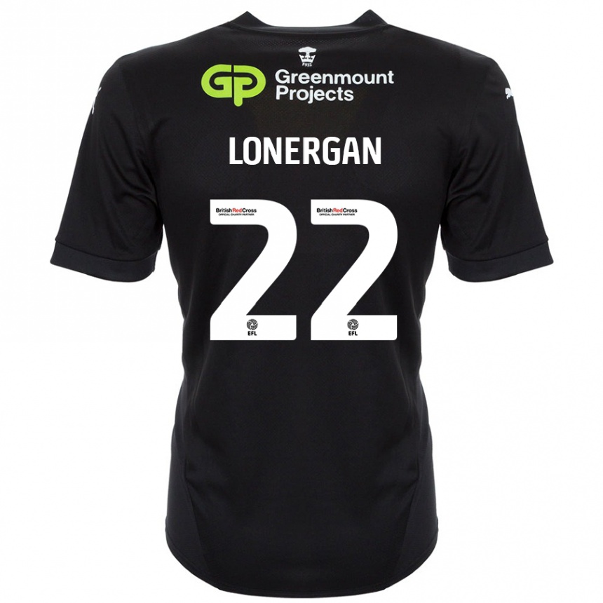 Femme Football Maillot Andy Lonergan #22 Noir Tenues Extérieur 2024/25