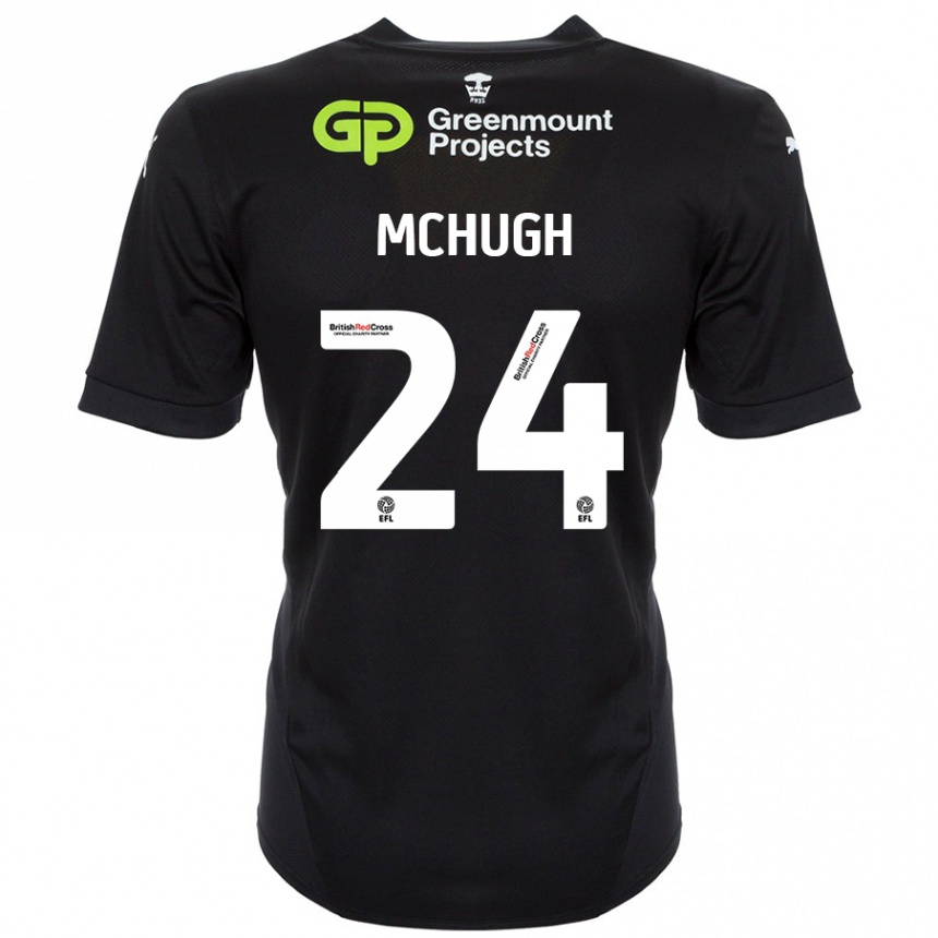 Femme Football Maillot Harry Mchugh #24 Noir Tenues Extérieur 2024/25